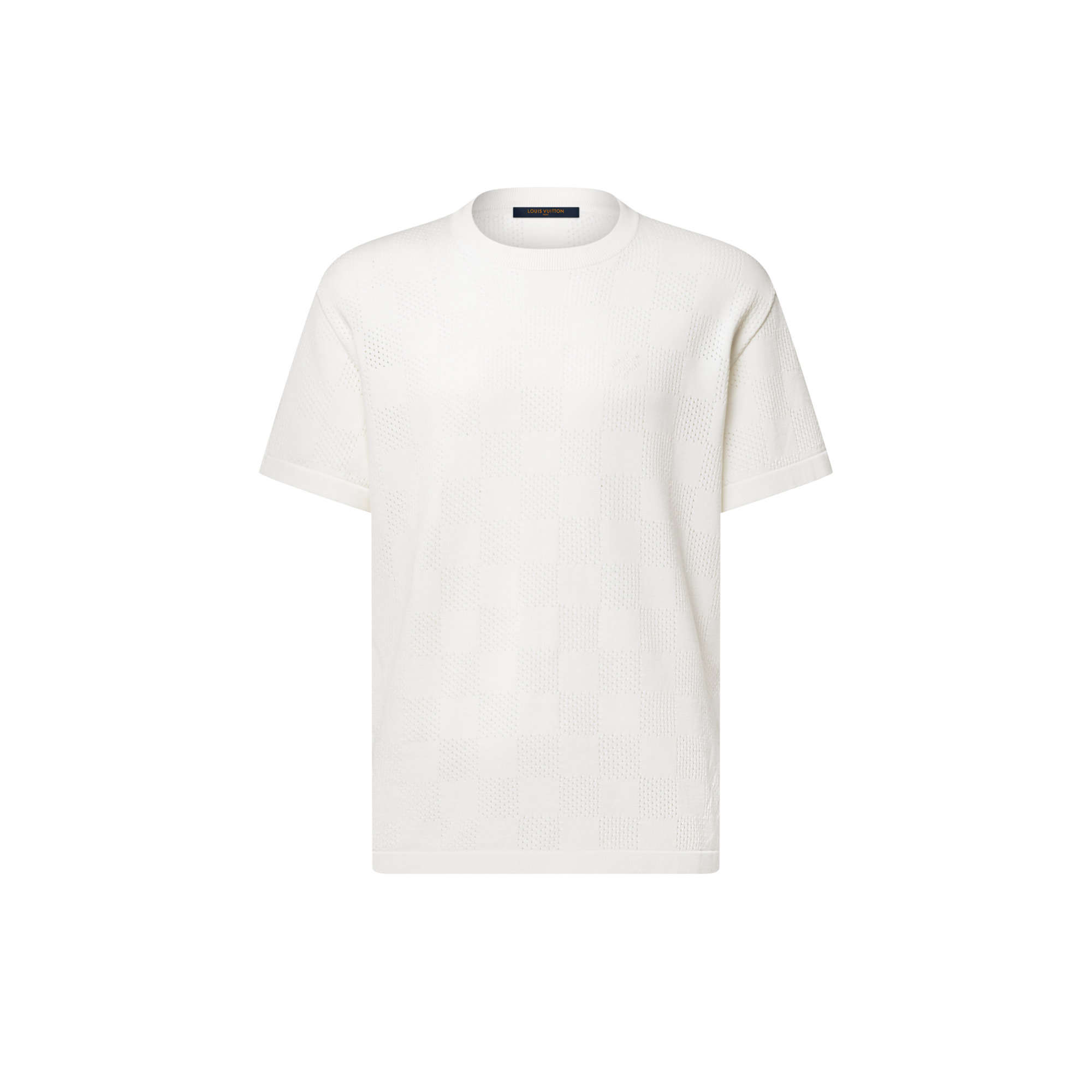 LOUIS VUITTON ワンポイント刺繍 Tシャツ M 白 Embroidered Signature T-Shirt - Ready-to-Wear 1AK7FY | LOUIS VUITTON